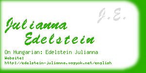 julianna edelstein business card